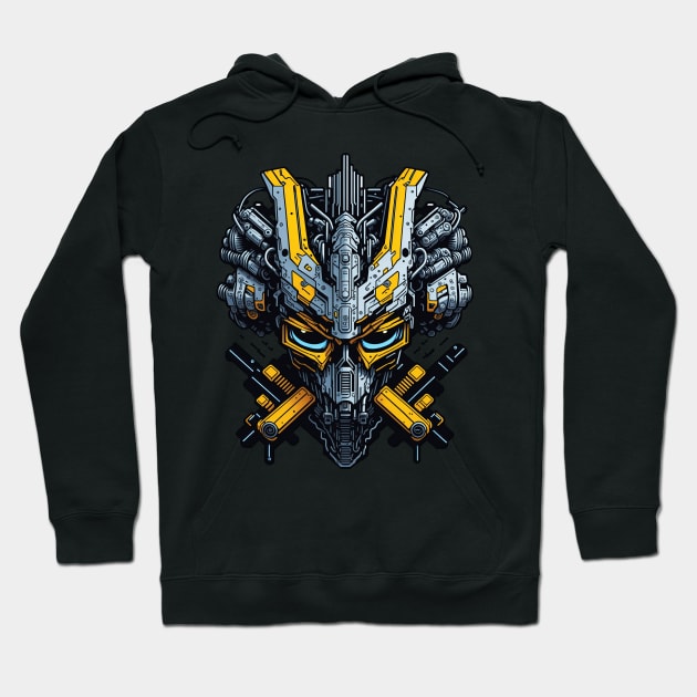 Mecha Skull S03 D71 Hoodie by Houerd